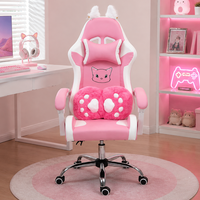 Chaise de course d'ordinateur en mousse moulée avec gaz pour chat à dossier haut Chaise de joueur Silla Chaise de jeu d'ordinateur en PC