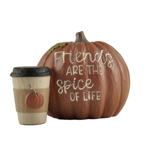 2024 nuovo arrivo stagione autunnale fatti a mano in resina zucca W/tazza di caffè-gli amici sono <span class=keywords><strong>il</strong></span> sale <span class=keywords><strong>della</strong></span> <span class=keywords><strong>vita</strong></span> - Product Image 1