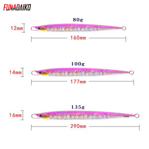 เหยื่อจิ๊กกิ้ง FUNADAIKO น้ำหนัก 80 กรัม 100 กรัม 135 กรัม เหยื่อตก<span class=keywords><strong>ปลา</strong></span>ทะเล เหยื่อปลอมโลหะ ตะขอแข็งแรง ผลิตจากโรงงาน - Product Image 5