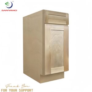 Armoire de cuisine en bois massif teinté érable Meuble d'armoire de cuisine Meuble de cuisine complet de haute qualité à prix abordable - Product Image 1