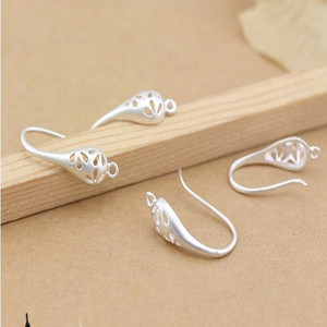 10pcs ( 5pairs) 20x11mm Matte Silver Plated and Gold <strong>Color</strong> Ear Hooks Earring <strong>Wires</strong> for Handmade Women <strong>Fashion</strong> Jewelry Earrings - Product Image 3