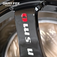 GRAYFOX Jantes Concaves Noires Brillantes Personnalisées 19 20 21 Pouces 5x120 5x112 5x114.3 Forgées pour Nissan 370Z Subaru Infinitini Q50