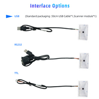 Module de scanner de codes-barres haute résolution XTIOT 1280 x 800 pour codes d'écran XT206H2