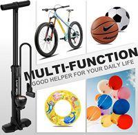 FAST BEE 300 PSI Steel Hand Bike Pump Schrader/Presta/Dunlop Valve External Gauge Waterproof Durable for Road/MTB/City Bikes