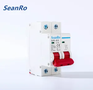 SeanRo solar PV MCB dc circuit breaker switch 6a-63a 1p 2p 3p 4p 500v direct current breaker 500v 1000v 250v