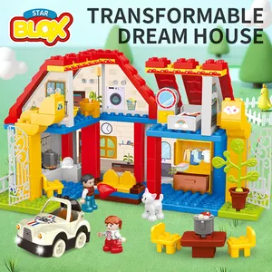 FiveStar 118pcs Large Granular Building Blocks OEM ODM Customization Educational Transformed DIY Bricks Toys For Kids Gifts