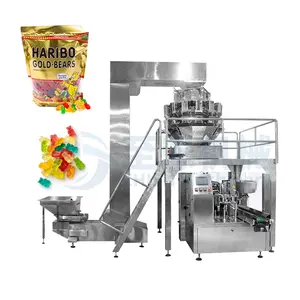Automatische weiche Süßigkeiten Gummibärchen Candy Premade Pouch Rotary Doypack Packing Machine