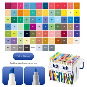 STA Alkoholmarker mit Pinselspitze und Feinspitze, 200 Farben, permanente Stifte, ungiftig, für Kunst, Skizzen und Zeichnungen - Product Image 6