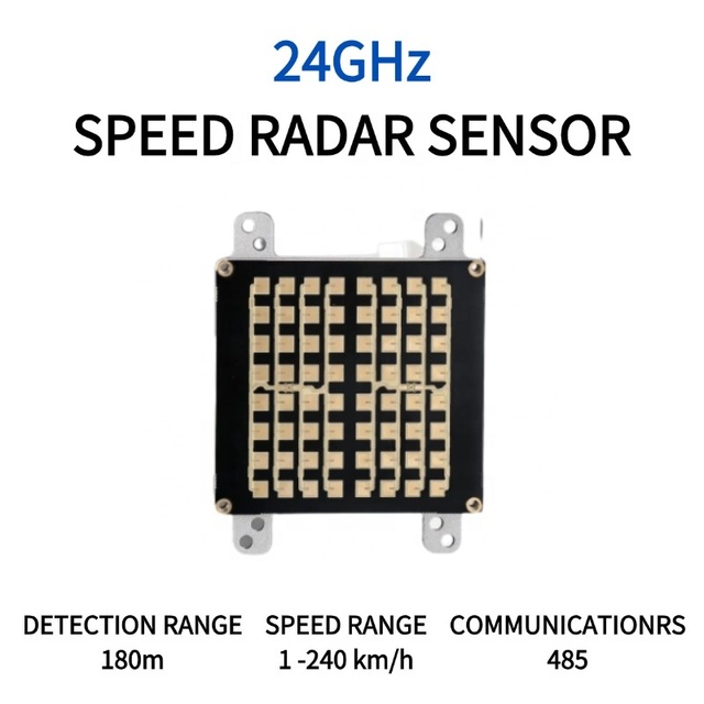 High Precision 24GHz Fixed Installation Speed Sensor 240km/h Range for Highway Traffic Safety and Curve Warning
