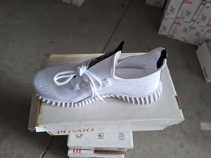 Scarpe da passeggio bianche in rete con lacci, punta tonda, suola in gomma traspirante, per tutte le stagioni, casual, da donna - Product Image 3