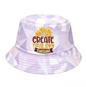 Sombrero de Pescador con Bordado Personalizado, Diseño Geométrico, para Mujer, Transpirable, Protección Solar, Venta al Por Mayor - Product Image 5