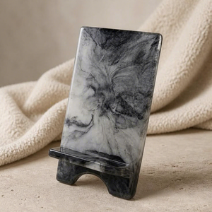 Handmade Epoxy Resin <b>Phone</b> Stand for Desk, Decorative <b>Mobile</b> <b>Phone</b> <b>Holder</b> for Home and Office, Custom Design Smartphone <b>Holder</b> - Product Image 4