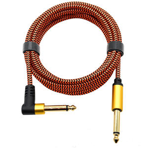 6ft 1.8M Rechte Hoek Naar Rechte 6.35Mm 1/4 Instrument Kabel Basversterker Koord Voor Elektrische Basgitaar Pro Aux Jack Audiokabel - Product Image 4