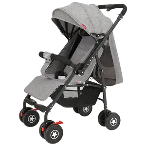 轻质多功能易折叠婴儿推车双向婴儿车双向舒适座椅设计婴儿背带