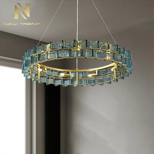 Lámparas de Araña Nórdicas, Lámparas Colgantes Modernas de Lujo para Sala de Estar, Hotel, Comedor, Dormitorio, Decoración, Araña de Cristal de Murano - Product Image 2