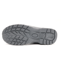 Calzado de Seguridad para Hombre OEM con Protección para los Pies, Certificación CE ENISO 20345, Puntera de Acero Antipinchazos, Cuero Vacuno Negro, Suela de PU Antideslizante y Resistente al Aceite