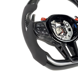อัปเกรดสำหรับพวงมาลัยหุ้มหนังคาร์บอนไฟเบอร์พร้อมแป้นเปลี่ยนเกียร์สำหรับ M1/G06 M2/G10/G15/G16/G20/G22 G30 G42 G80 G82ซีรีส์3/6 - Product Image 3