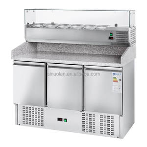 <span class=keywords><strong>Table</strong></span> de préparation <span class=keywords><strong>réfrigérée</strong></span> pour bar à salades, <span class=keywords><strong>table</strong></span> de préparation pour sandwichs de type Subway, utilisée en extérieur - Product Image 6