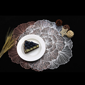 Serie Bronzing, Plástico Teslin, Nuevo Estilo Chino, Mantel Individual Aislante Térmico Grueso para Tazones, para Vajilla de Hotel y <span class=keywords><strong>Restaurante</strong></span> - Product Image 2