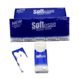 Emballage de mouchoirs en <span class=keywords><strong>papier</strong></span> pour le visage ultra-doux et résistant avec logo personnalisé - Product Image 4