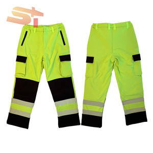 남자의 사이크 폴리에스터 방풍 방수 통기성 플러시 절연 반사 소프트쉘 작업복 야외 사이클링 바지 - Product Image 1