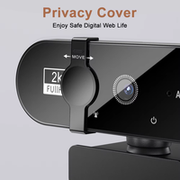 Otomatik Odaklamalı USB Web Kamerası 4K HD 2K/4K Çözünürlük, Dizüstü Bilgisayarlar için Canlı Yayın, Video Konferans, Çevrimiçi YouTube Yayınları ve Zoom için