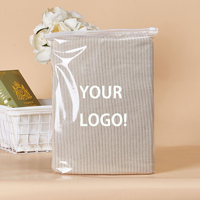 D2W Sac à fermeture éclair mat semi-transparent avec logo personnalisé biodégradable, sac à fermeture éclair en plastique scellé en poly pour vêtements