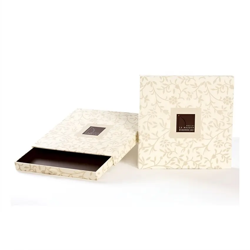 ホットスタンプカスタムホローハートプルアウトチョコレートギフトパッキング印刷ボックス