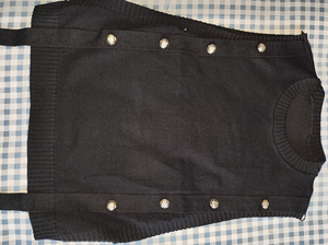 Produits Phares et Tendances Liu Ming – <span class=keywords><strong>Pull</strong></span> Rétro <span class=keywords><strong>Sans</strong></span> Manches en Maille pour Femme, Style Coréen - Product Image 5