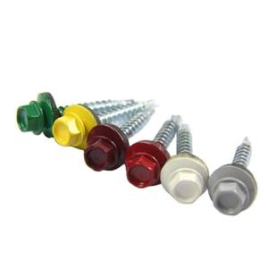 Vis de <span class=keywords><strong>toiture</strong></span> en acier inoxydable zingué anti-fuite avec rondelle EPDM, autotaraudeuses, pour fixation de toitures métalliques et <span class=keywords><strong>réparation</strong></span> de toitures - Product Image 1