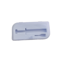 Boîte de rangement en plastique transparente personnalisable, mousse EVA blanche pré-découpée pour le rangement des seringues