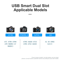 Nouvelle arrivée NP-FZ100 NP FZ100 Batterie d'appareil photo avec écran LCD intelligent Chargeur double USB pour appareil photo numérique Sony A9 A7R III A7 III