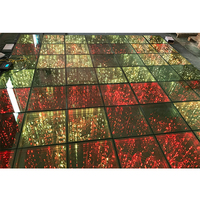 Dalles magnétiques LED à effet 3D pour piste de danse, panneaux étanches pour éclairage de mariage et de fête