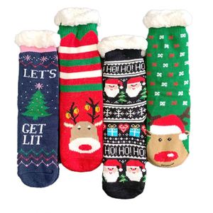 Wholesale Indoor Cute Warm Thick Fleece Lined <b>Socks</b> in Winter Fluffy Christmas <b>Socks</b> for Women - Product Image 1