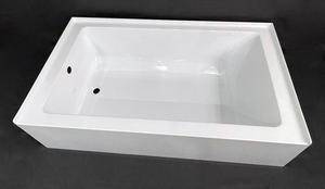 CUPC Manufacturer's Modern Portable Size 60x32x14 Inches Soaking <strong>Bathtub</strong> Pure Acrylic Apron Alcove/Single for Bathroom Use - Product Image 4