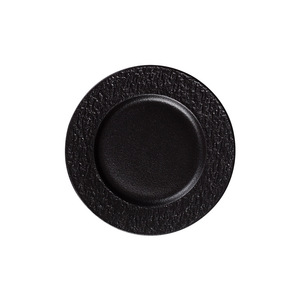 Plato Plano de Cerámica Sólida con Logotipo Impreso, Diseño Moderno y Simple, para Uso Comercial y Doméstico, para Filetes, Comida <span class=keywords><strong>Occidental</strong></span>, Plato de <span class=keywords><strong>Hotel</strong></span>, Negro y Blanco - Product Image 5