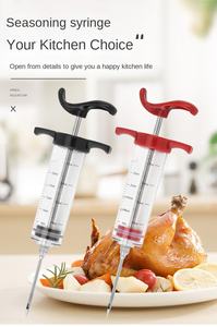 Jeringa Inyectora de Carne al por Mayor con 3 Agujas para Marinado, Kit para Saborizar Pavo de BBQ - Product Image 3