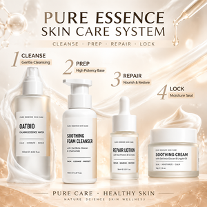 Private Label Hautpflege-Reiniger Essenz-Wasser-Lotion-Creme mit Patentiertem Hafer-Beta-Glucan, Avenanthramiden und Haferprotein-Peptid - Product Image 2