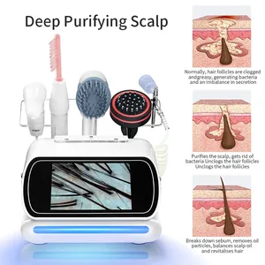 Appareil de beauté multifonctionnel 5 en 1 portable pour l'analyse de la peau, le soin du cuir chevelu, l'utilisation en salon et à domicile, machine anti-chute de cheveux - Product Image 4