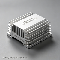 Disipador de Calor de Aluminio Personalizado OEM, Fundición a Presión de Aluminio, Disipador de Calor LED para Electrónica