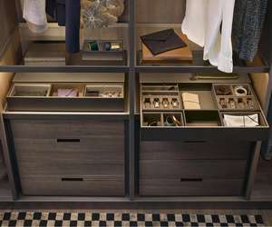 现代定制奢华步入式衣柜别墅卧室家具套装开放式储物木质服装组织者衣柜模块化衣柜 - Product Image 3