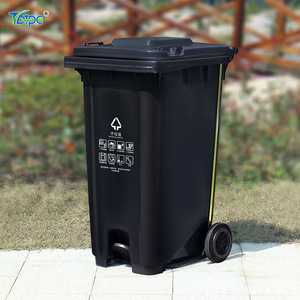 Contenedor de Basura Grande para Exteriores, de 240L/120L, Rectangular, Color Marrón, para Comunidades Residenciales y Calles, con Accionamiento a Pedal - Product Image 4