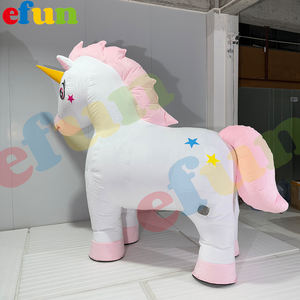 Efun adedi 1 adet özel şişme Unicorn maskot kostüm satılık dev şişme hayvan kostüm - Product Image 4