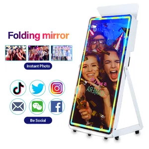 Hochzeit Magie tragbare Party tragbare Bild 3D Magie Selfie Schönheits spiegel Luft Foto kabine Kiosk Touchscreen