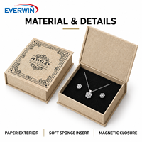Boîte à bijoux magnétique en forme de livre, élégante, avec motif coucou, taille et couleur personnalisables, idéale pour l'emballage de bijoux de luxe – Meilleure vente