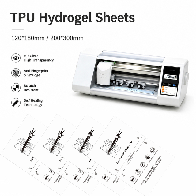 TPU Clear Hydrogel Screen Protector Full Coverage Film HD Clear Transparent Self Healing Anti Scratch Flexible Film for Phone
