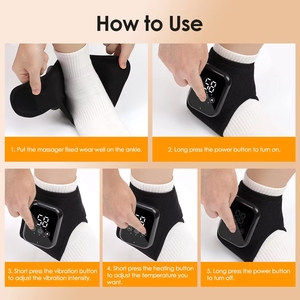 Masajeador de Tobillo Portátil Recargable por USB con Compresa Caliente y Vibración, Soporte para Entrenamiento de Pies, Inalámbrico - Product Image 6
