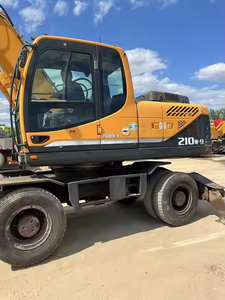 Excavateur sur pneus original coréen HYUNDAI 210W-7 210W-9 de seconde main en bon état en stock - Product Image 6