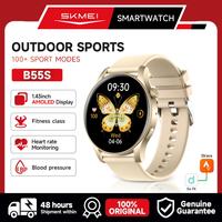 Jam Tangan Pintar SKMEI BOZLUN B55S Fashion Pink Gold Tahan Air IP67 Kompatibel Android IOS Kualitas Tinggi Harga Kompetitif OEM