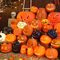 Joylit - Décoration d'Halloween en Gros : Citrouilles Artificielles en Plastique pour Fêtes, Récoltes d'Automne et Décoration Intérieure